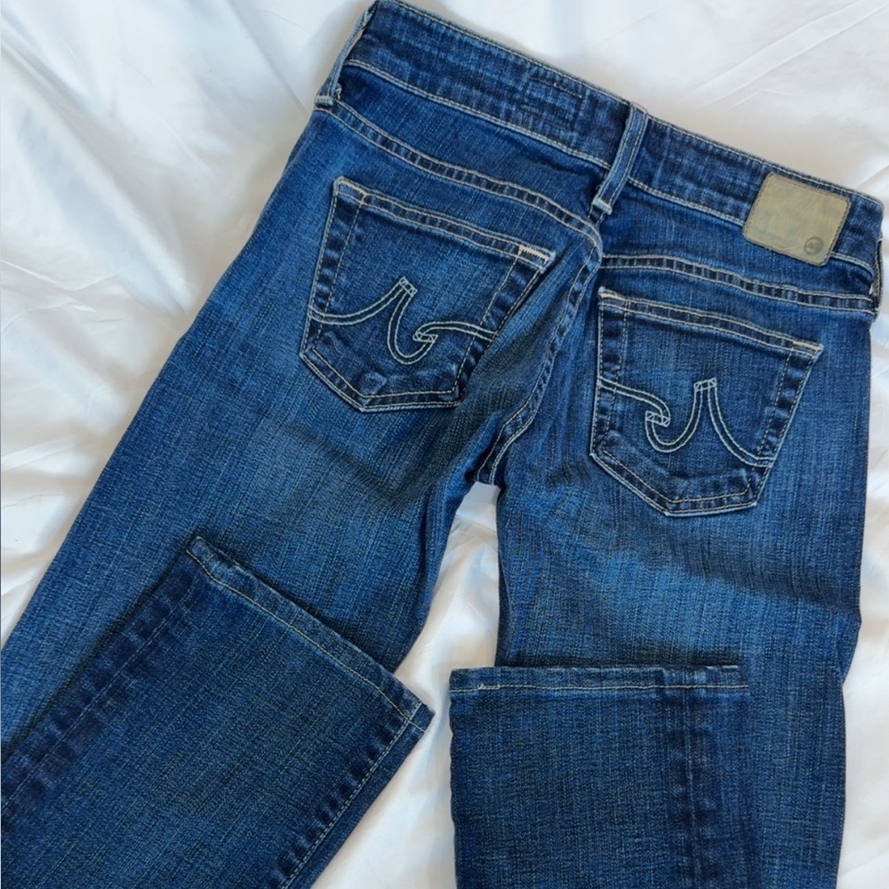 AG Adriano Goldschmied Men's Dark Blue Bootcut Jeans